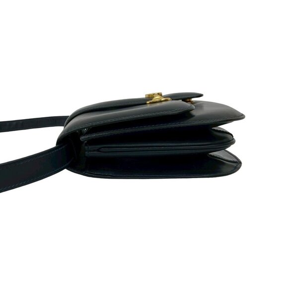 GUCCI Blue Leather Horsebit Shoulder Bag - Picture 5 of 10